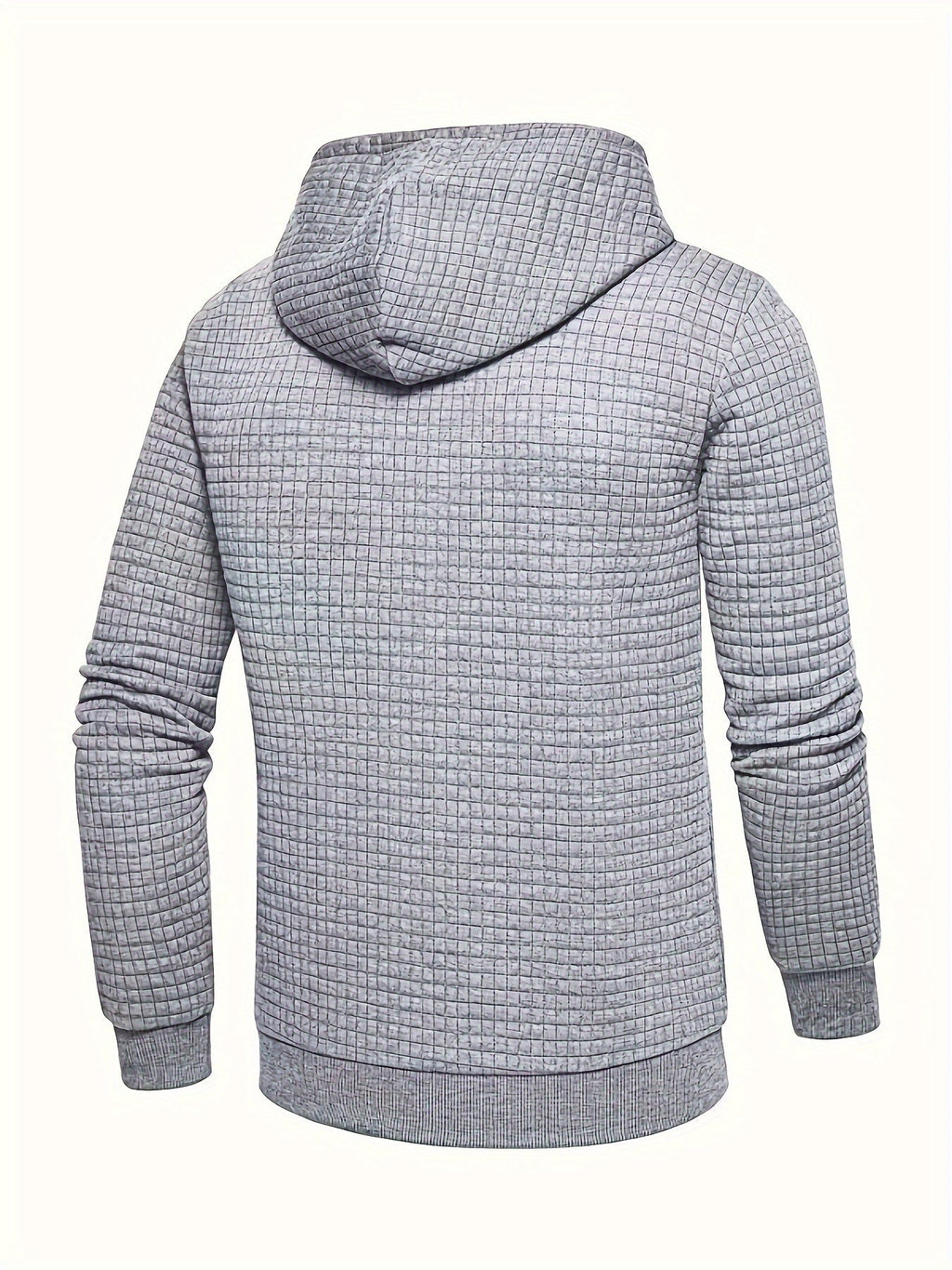 Dean | Modern Textured Grid Hoodie