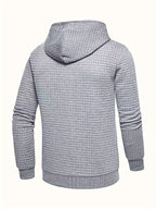 Dean | Modern Textured Grid Hoodie