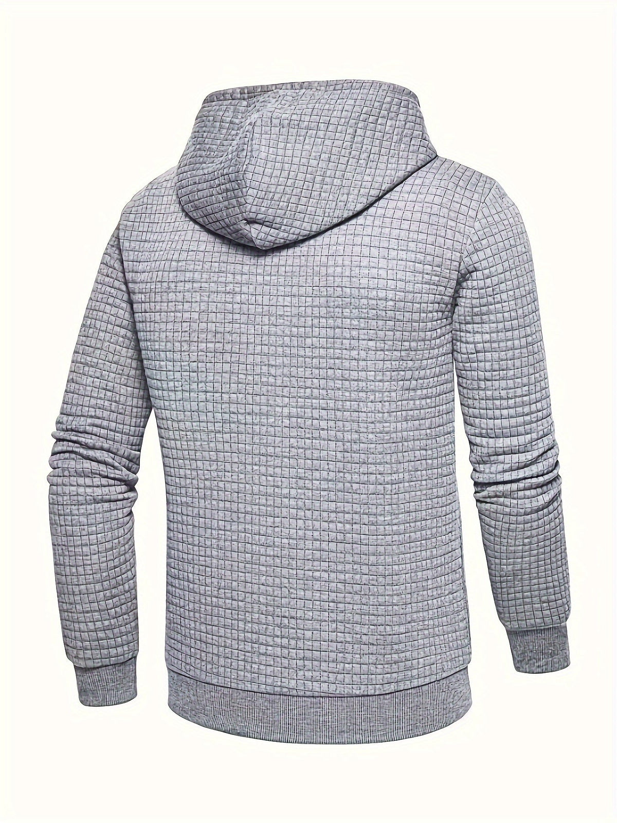 Dean | Modern Textured Grid Hoodie