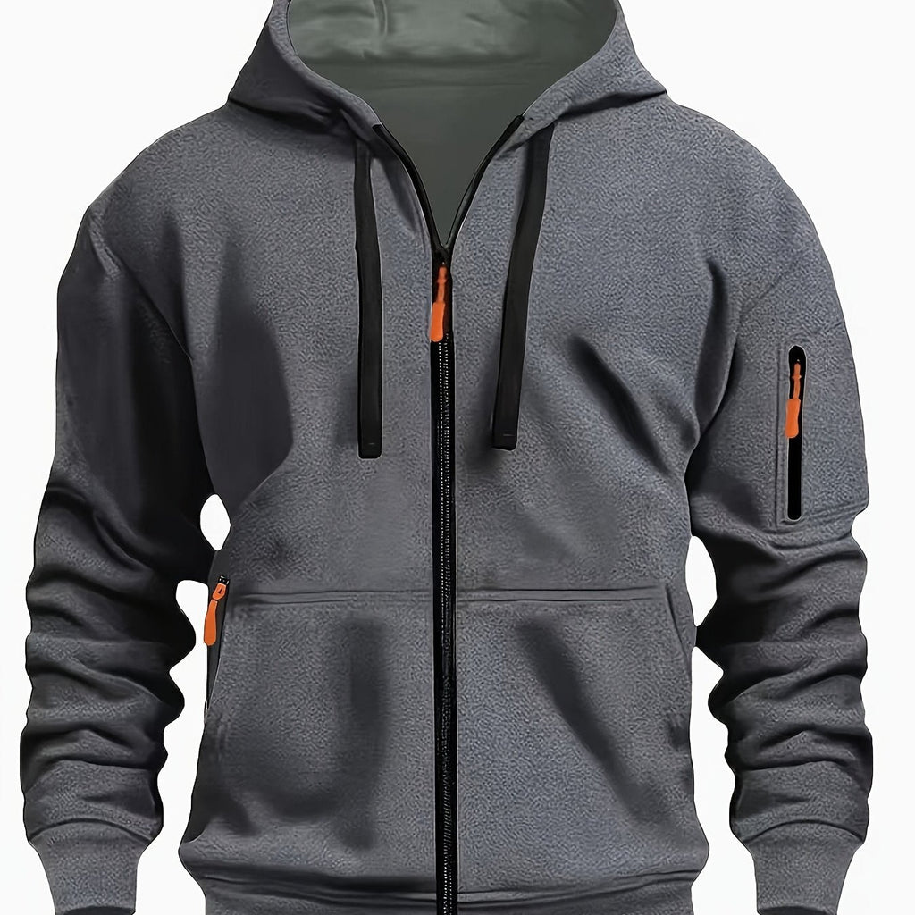 Walter | Modern Heathered Zip Hoodie