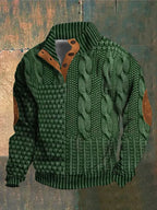 Walter | Rugged Knit Quarter-Zip Sweater