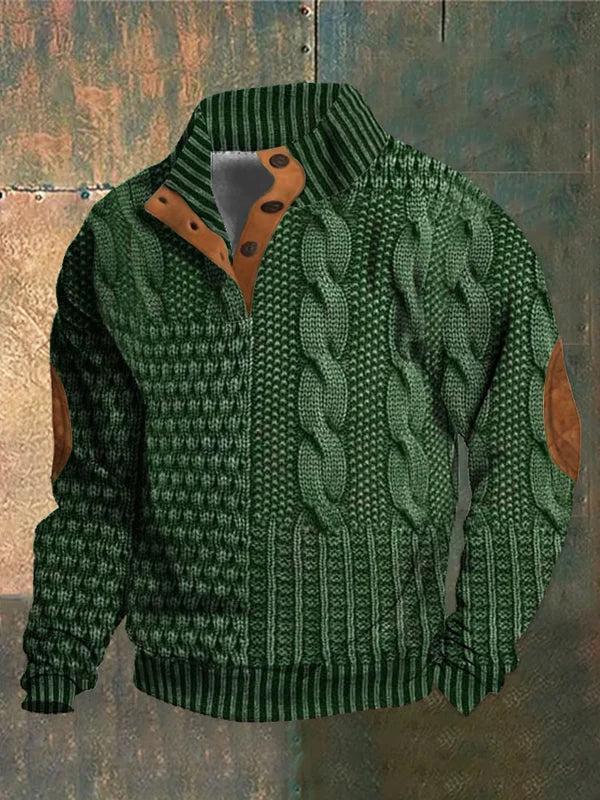 Walter | Rugged Knit Quarter-Zip Sweater