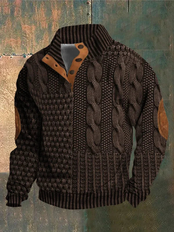 Walter | Rugged Knit Quarter-Zip Sweater