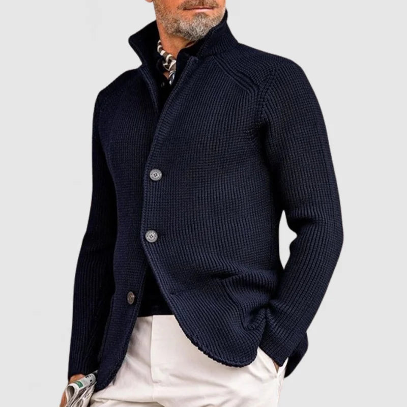 Marcus | Refined Waffle Knit Cardigan