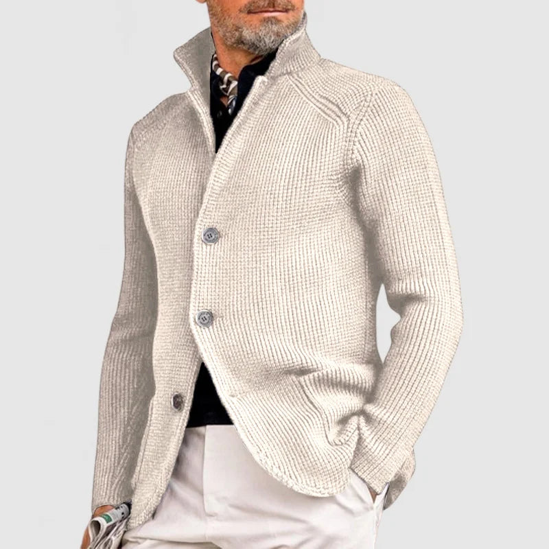 Marcus | Refined Waffle Knit Cardigan