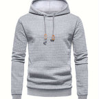 Dean | Modern Textured Grid Hoodie