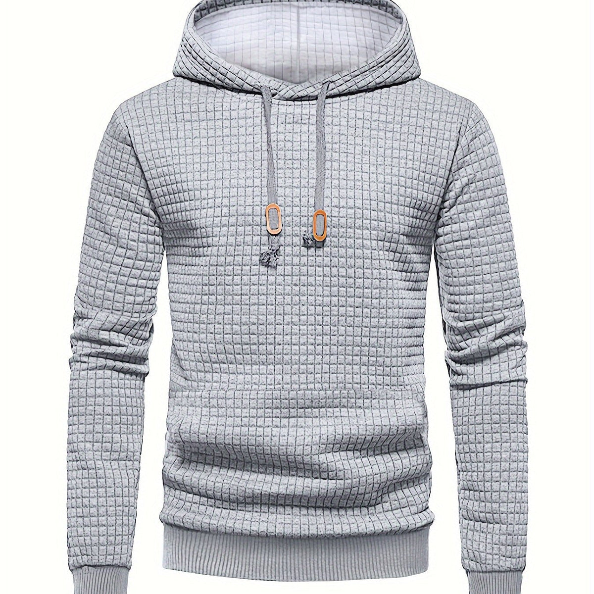 Dean | Modern Textured Grid Hoodie