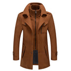 Daniel | Refined Layered-Collar Peacoat Jacket