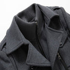 Daniel | Refined Layered-Collar Peacoat Jacket