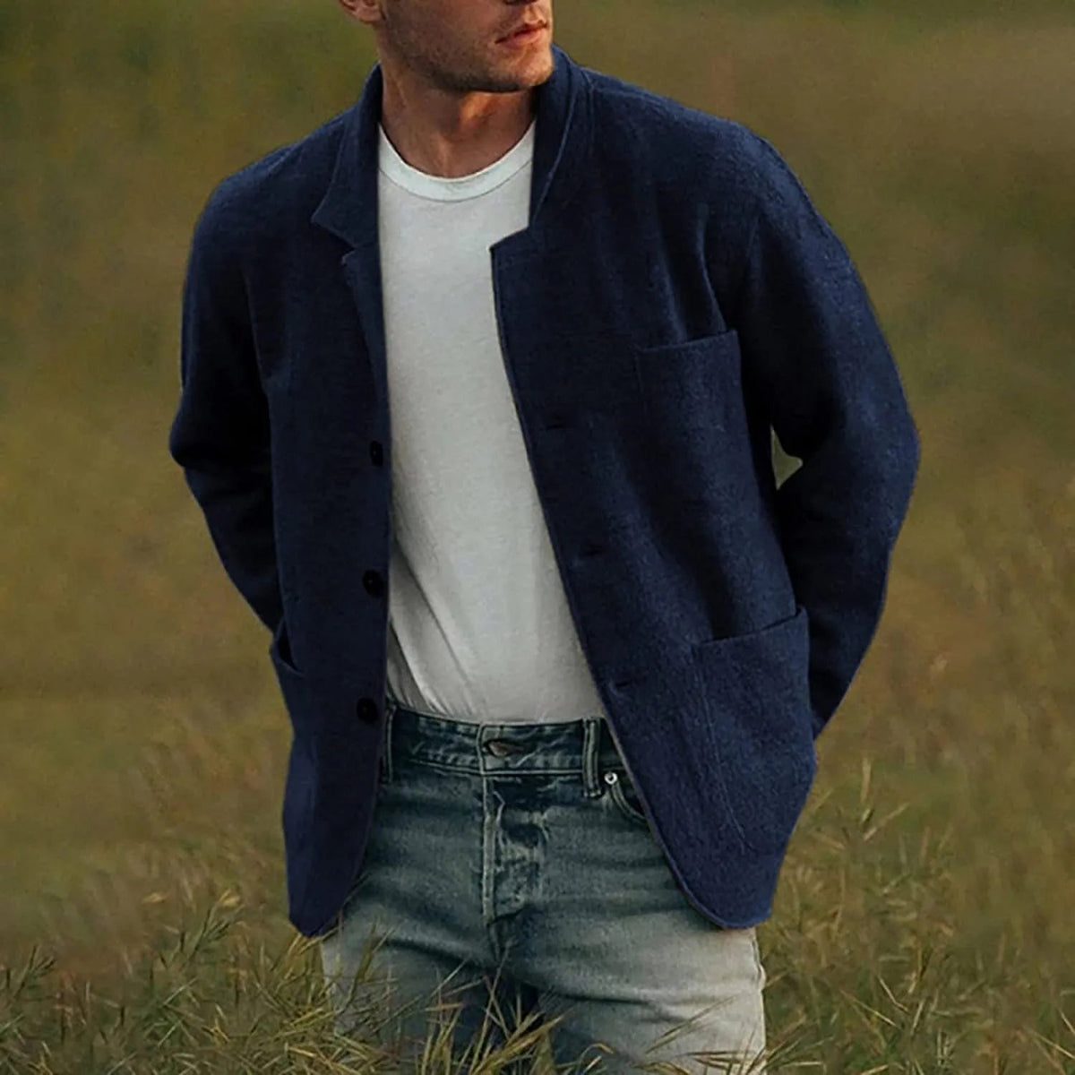 Daniel | Refined Wool Patch-Pocket Jacket