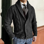 David | Classic Shawl Cable Cardigan