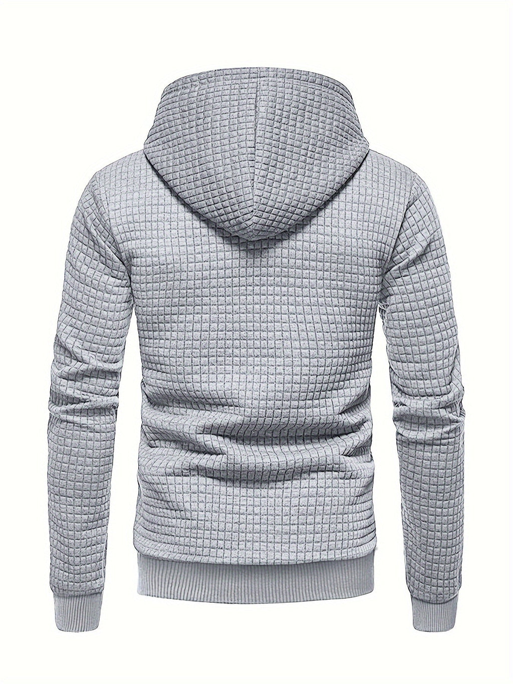 Dean | Modern Textured Grid Hoodie