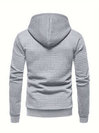 Dean | Modern Textured Grid Hoodie