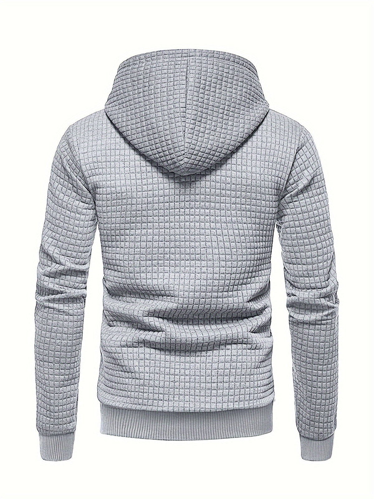 Dean | Modern Textured Grid Hoodie