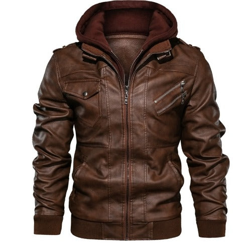 Gregory | Rugged Hooded Moto Jacket