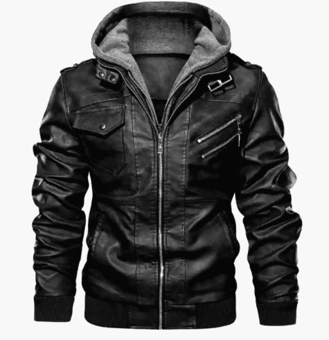 Gregory | Rugged Hooded Moto Jacket