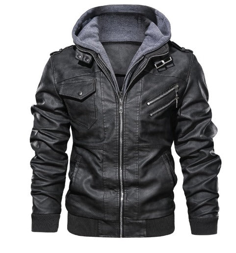 Gregory | Rugged Hooded Moto Jacket