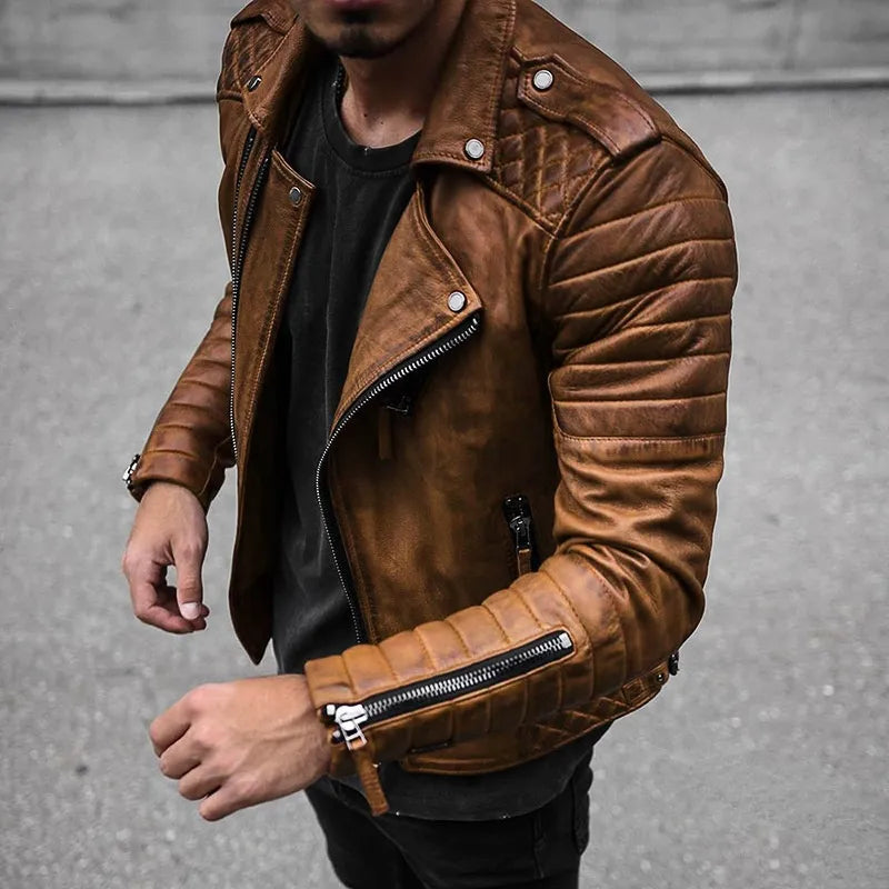 Douglas | Rugged Leather Moto Jacket