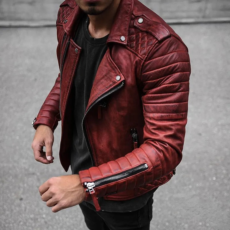 Douglas | Rugged Leather Moto Jacket