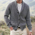 Raymond | Refined Collar Knit Cardigan
