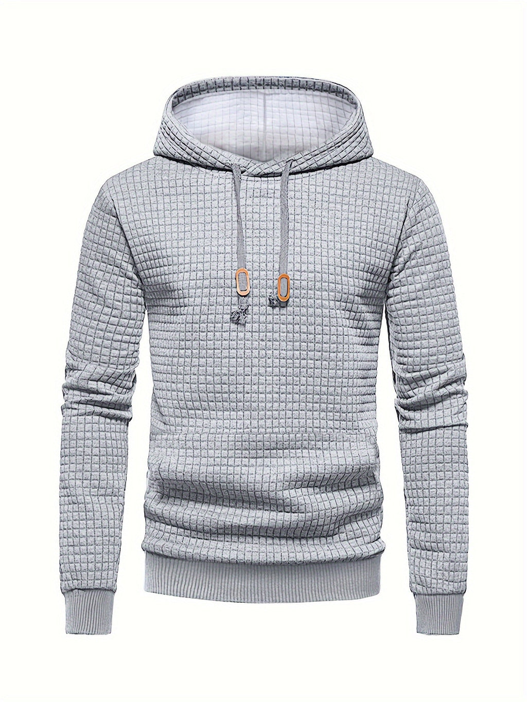 Dean | Modern Textured Grid Hoodie