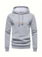 Dean | Modern Textured Grid Hoodie