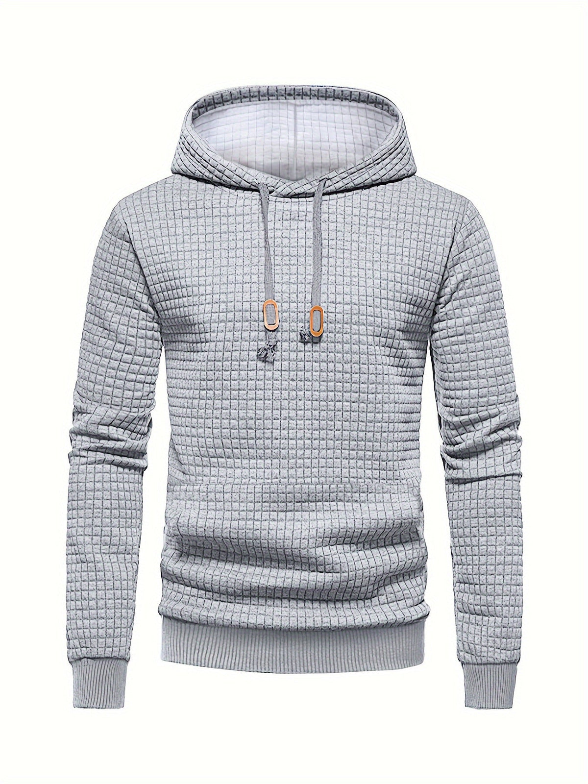 Dean | Modern Textured Grid Hoodie
