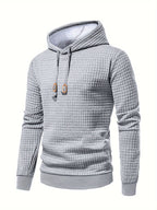 Dean | Modern Textured Grid Hoodie