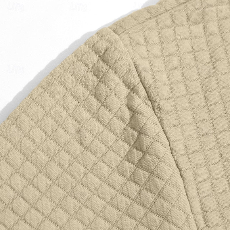 Bryce | Modern Textured Grid Hoodie