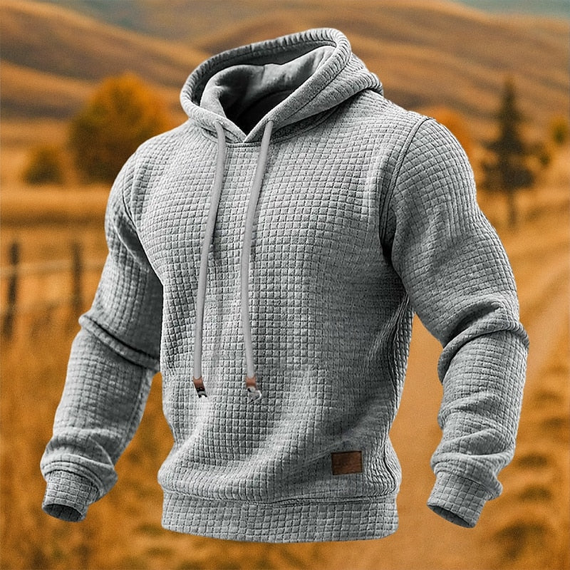 Theodore | Modern Waffle Knit Hoodie