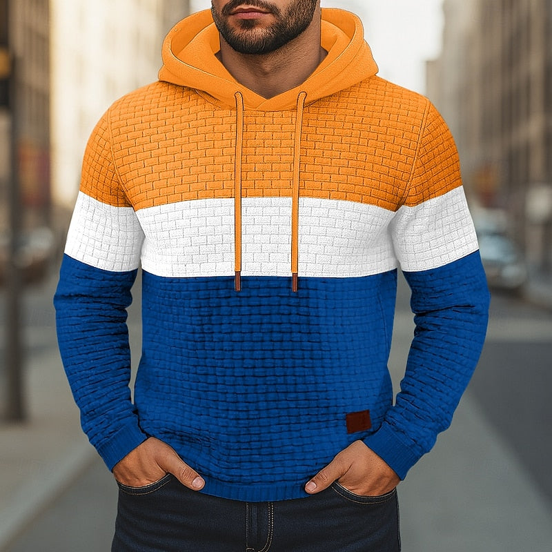 Nathan | Streetwear Grid Hoodie