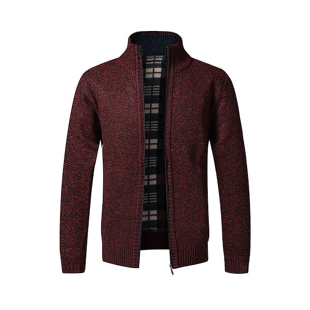 Gerald | Classic Sherpa-Lined Knit Cardigan