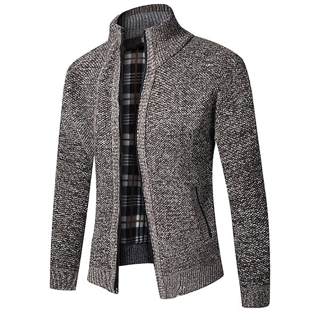 Gerald | Classic Sherpa-Lined Knit Cardigan