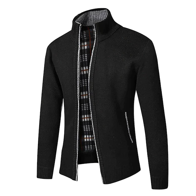 Gerald | Classic Sherpa-Lined Knit Cardigan