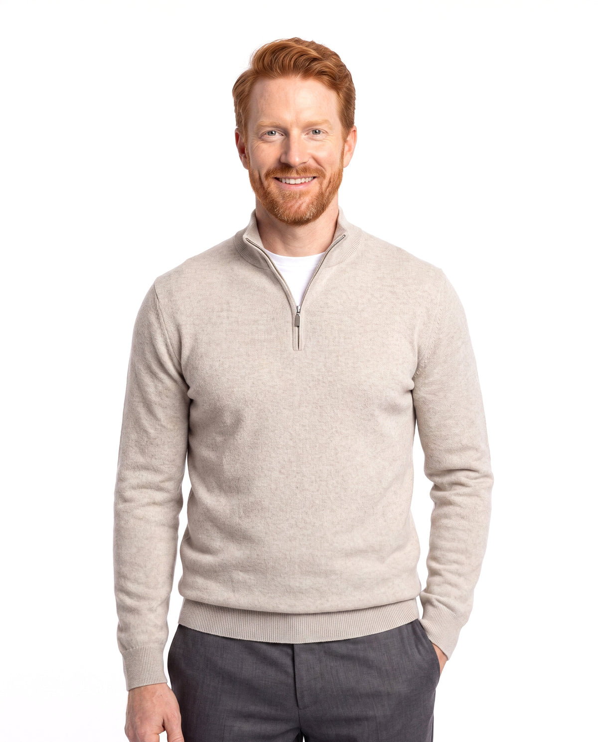 Gerald | Refined Knit Quarter-Zip Sweater