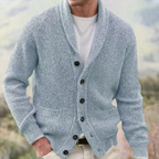 Jermaine | Classic Collar Ribbed Cardigan