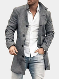 Harold | Refined Stand-Collar Overcoat Jacket