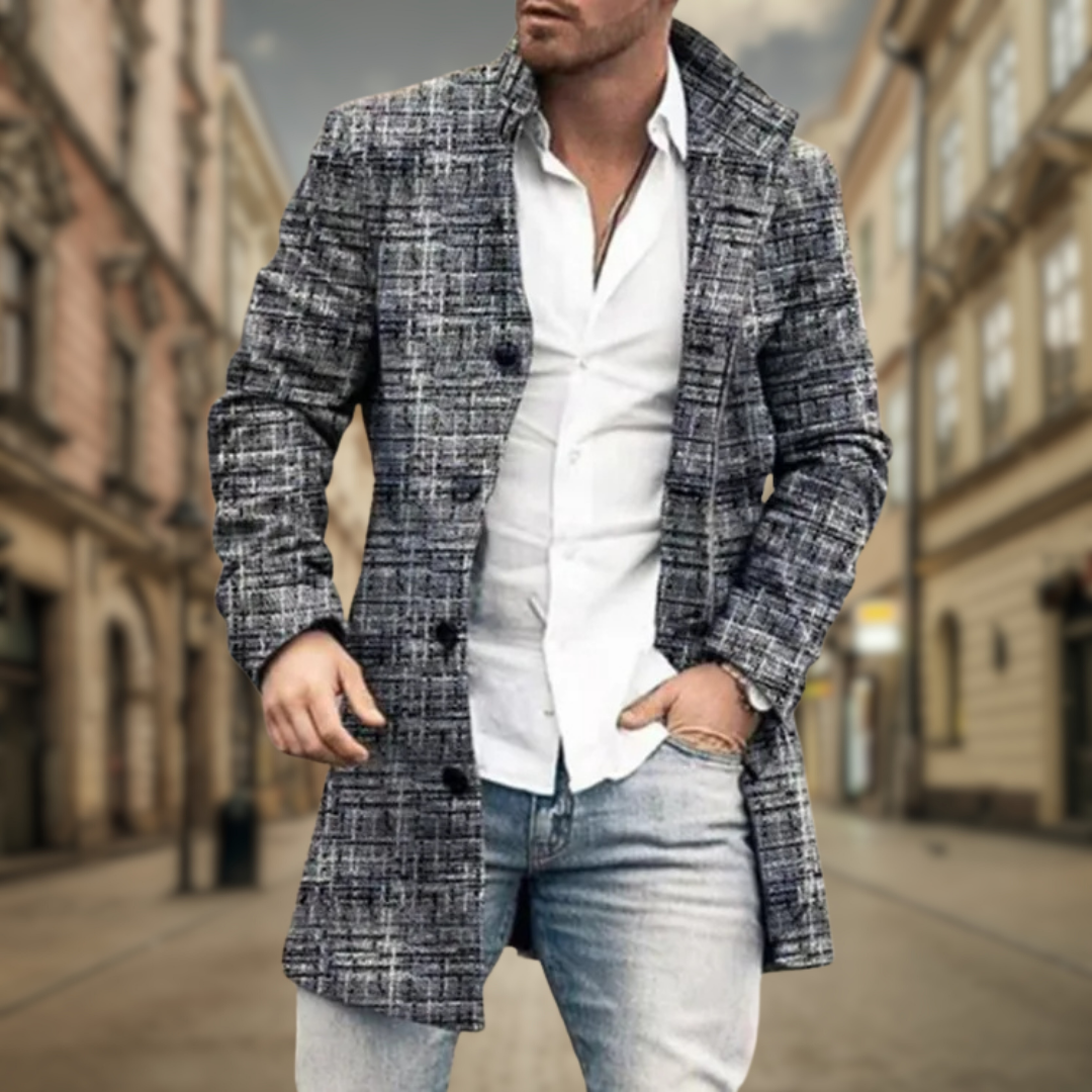 Harold | Refined Stand-Collar Overcoat Jacket