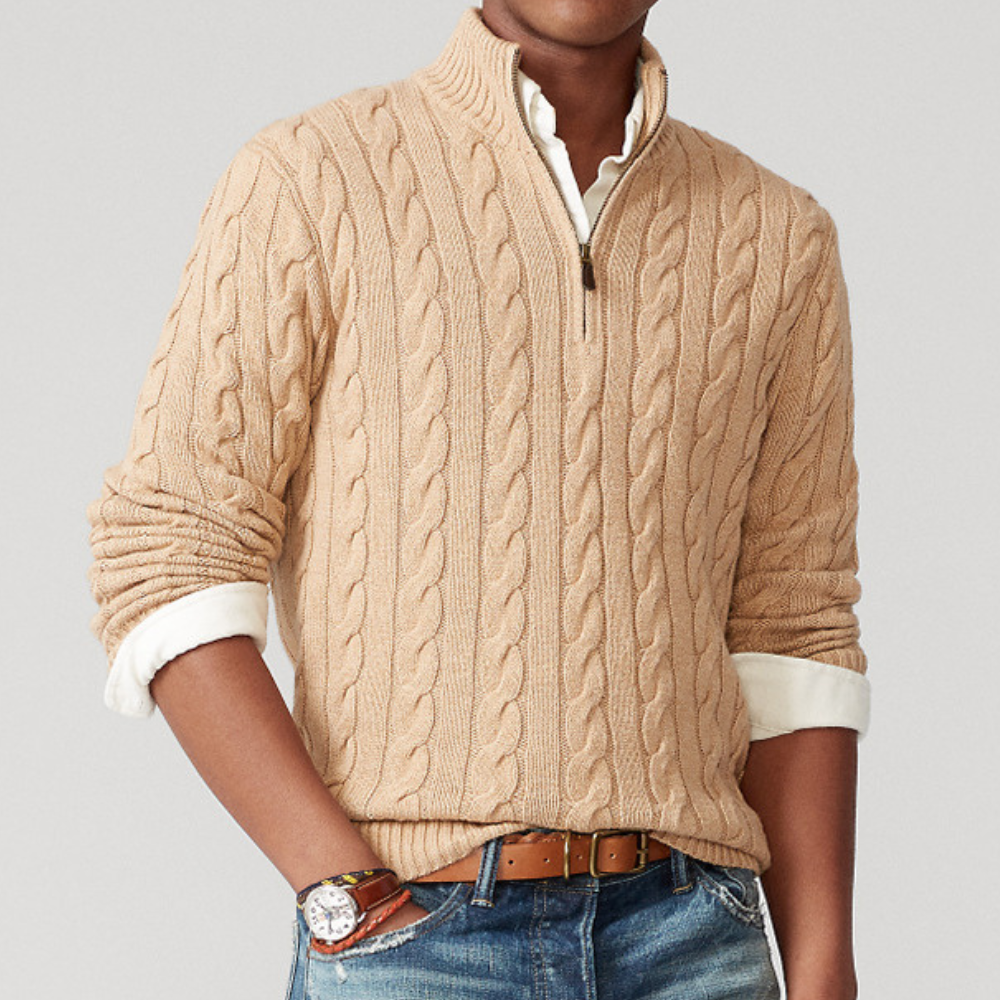 Mason | Classic Knit Quarter-Zip Sweater