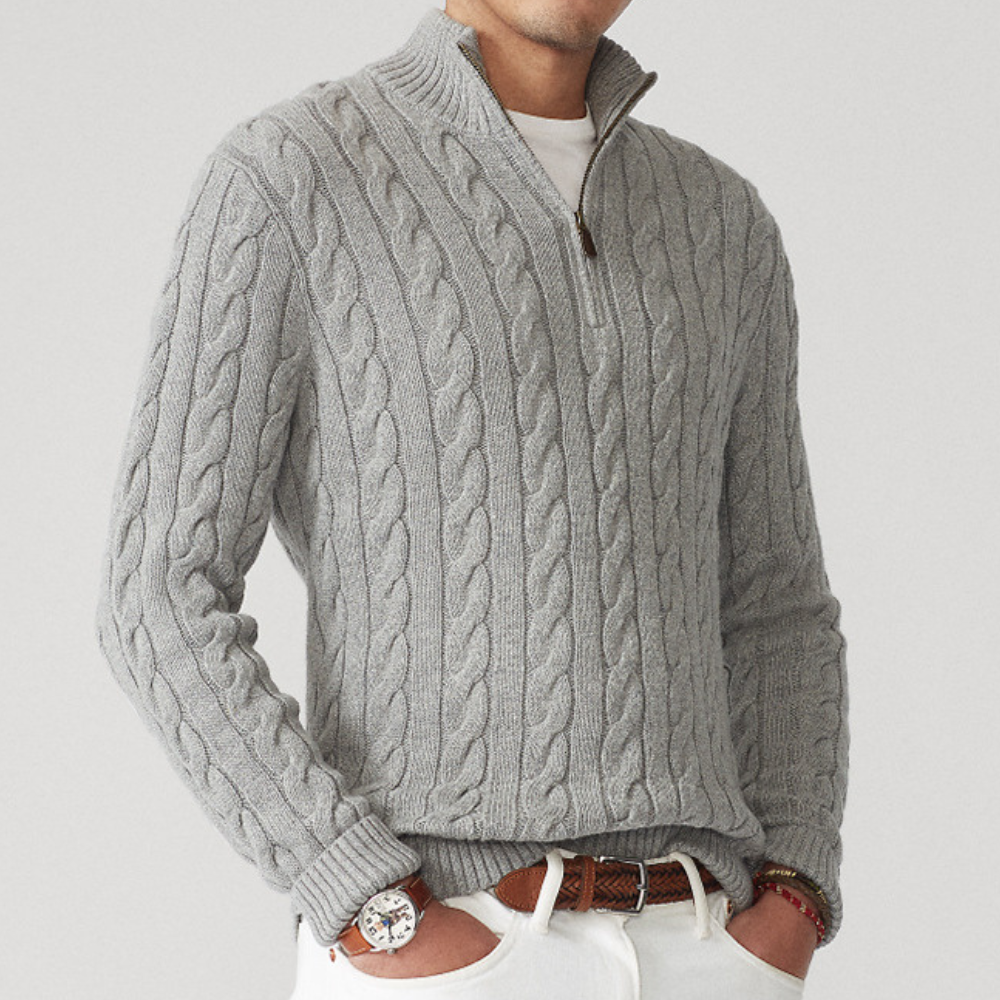 Mason | Classic Knit Quarter-Zip Sweater