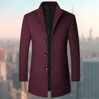 Walter | Refined Wool Stand-Collar Coat