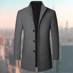 Walter | Refined Wool Stand-Collar Coat