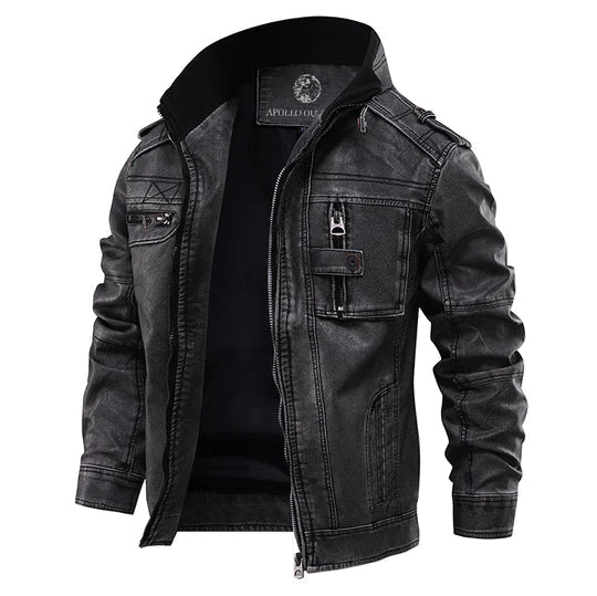 Walter | Rugged Distressed Leather Jacket
