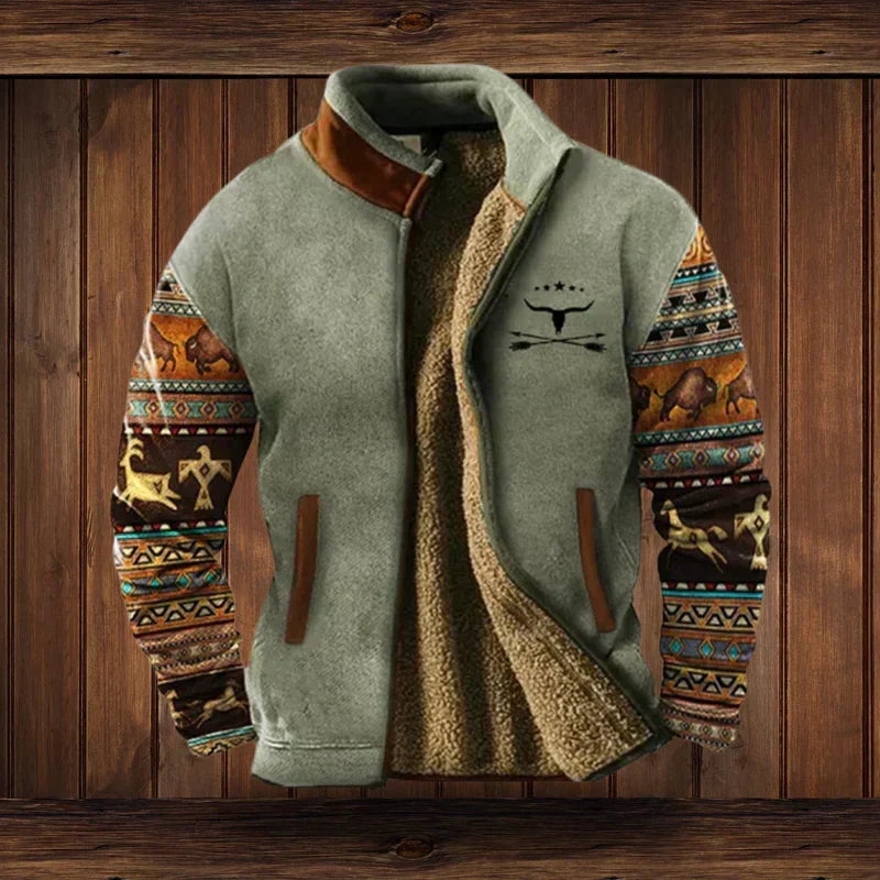 Matthew | Rugged Western Sherpa-Lined Jacket
