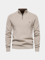 Matthew | Classic Ribbed Quarter-Zip Sweater