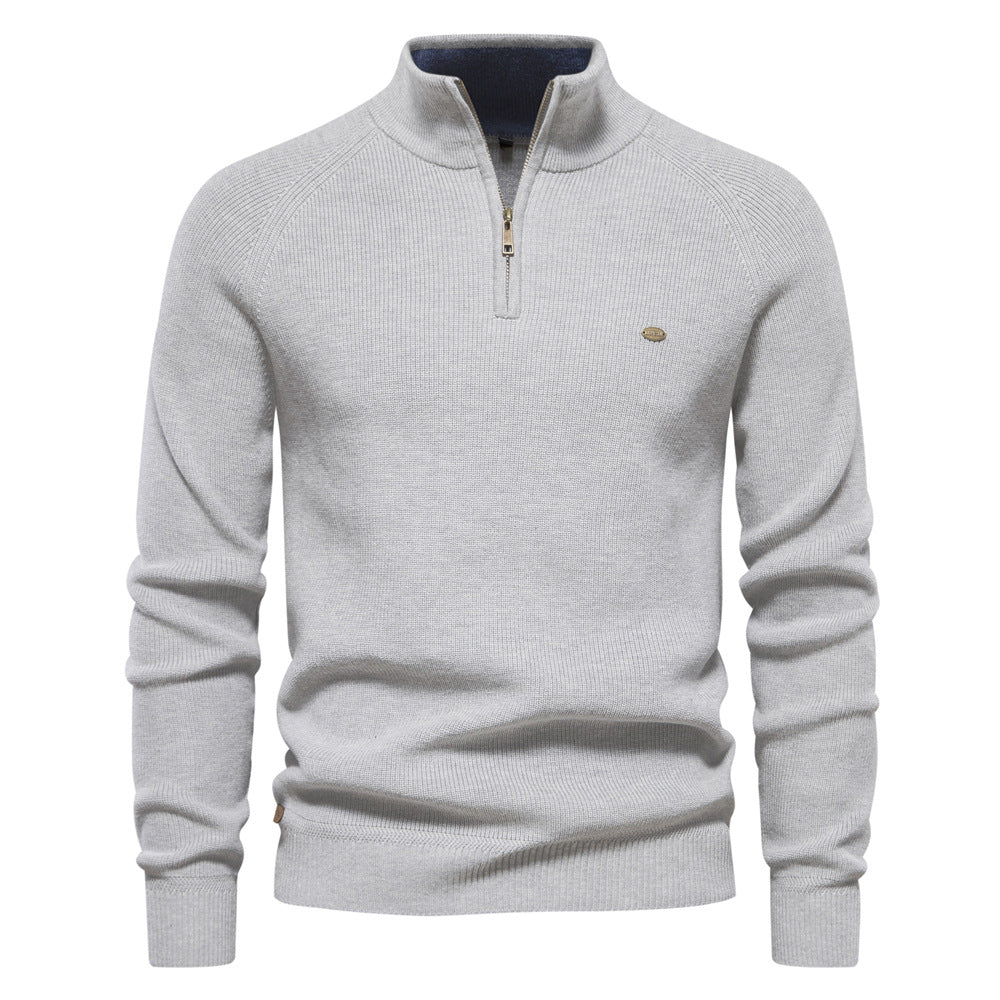 Matthew | Classic Ribbed Quarter-Zip Sweater