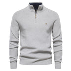 Matthew | Classic Ribbed Quarter-Zip Sweater