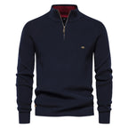 Matthew | Classic Ribbed Quarter-Zip Sweater