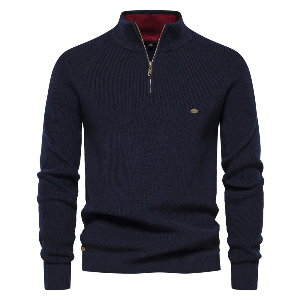 Matthew | Classic Ribbed Quarter-Zip Sweater