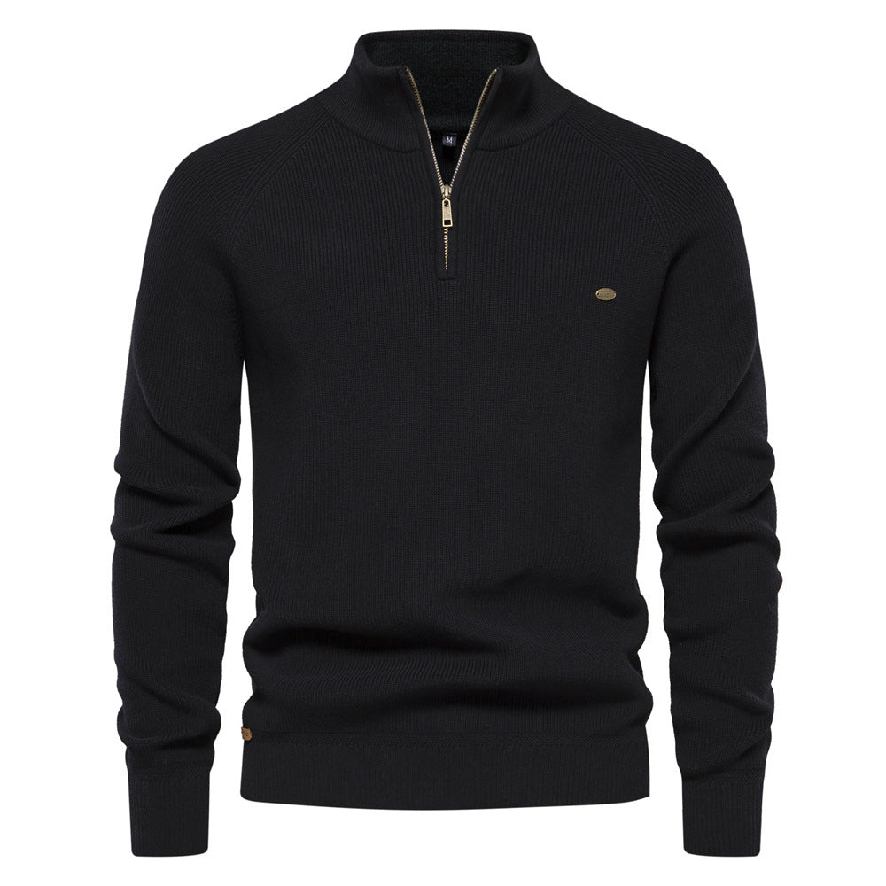 Matthew | Classic Ribbed Quarter-Zip Sweater